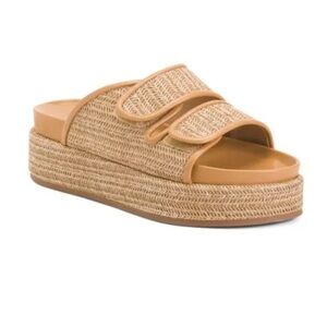 NWOT Silent D Paris Raffia Platform Sandal Size 37